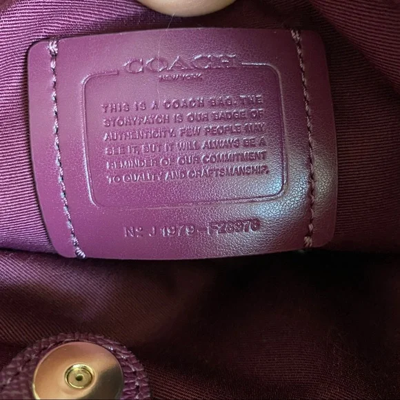 Coach burgundy Leather Sage Carryall Bag - Picture 8 of 8